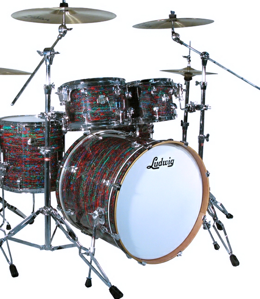 LAST ONE Ludwig Hollywood PSYCHEDELIC RED Set  