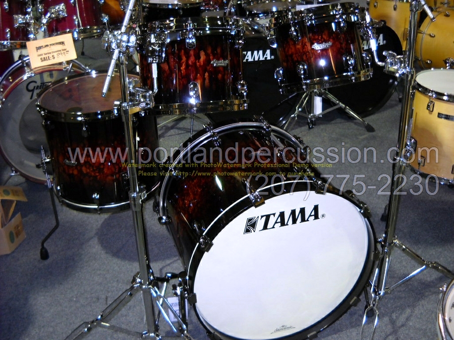 2011 Tama Starclassic Bubinga 4pc in Volcanic Red Burst  