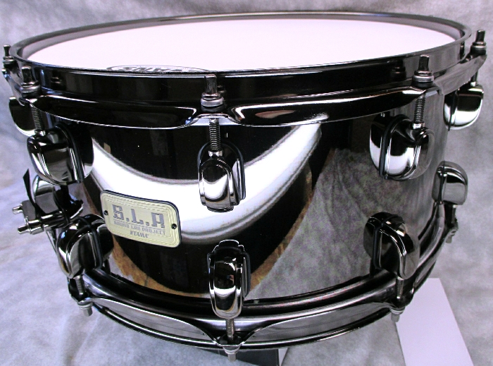 2012 TAMA S.L.P. BLACK BRASS SNARE WITH CASE [VIDEO DEMO]  