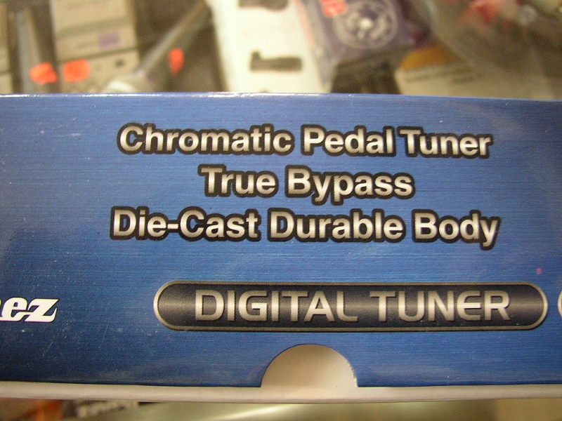   Chromatic Pedal Tuner in stompbox format with true bypass switching